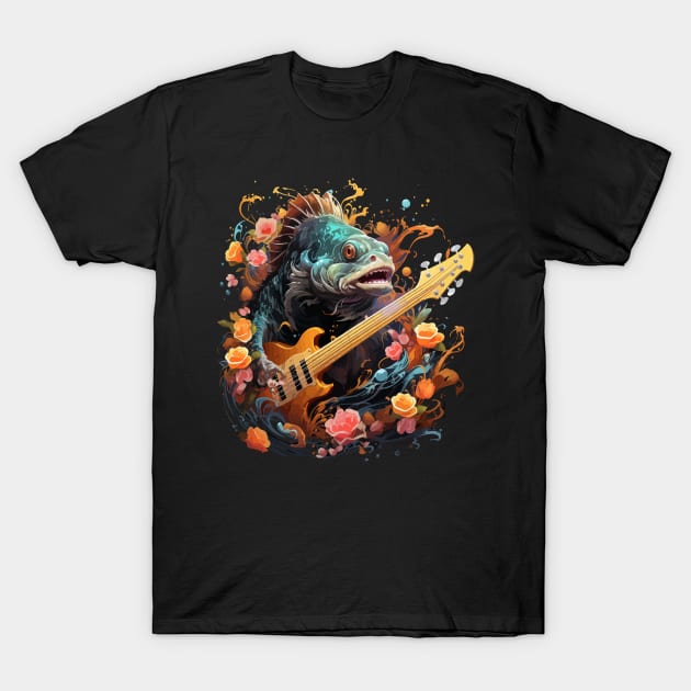 Oarfish Playing Guitar T-Shirt by JH Mart